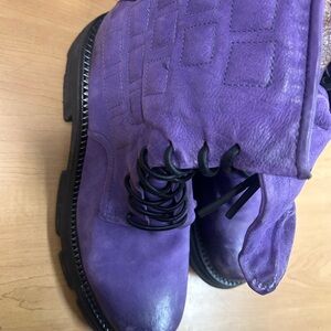 A.S.98 Airstep/Purple Combat/Italian leather/Chunky Sole